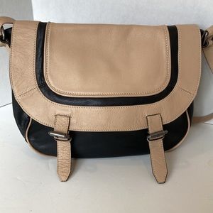 TANO for Barneys New York Black Tan Messenger Bag